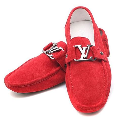 red louis vuitton loafers|louis vuitton loafer shoes.